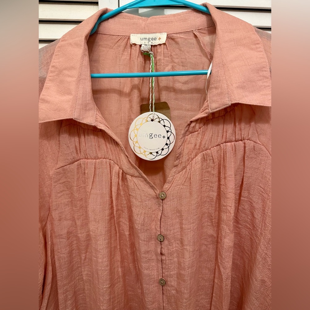 NWT Umgee Peach Top Size 1XL - Picture 2 of 6